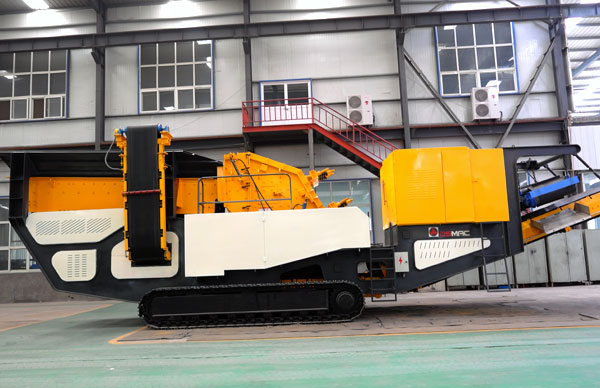 無揚塵油電兩用履帶式移動破碎站現貨供應