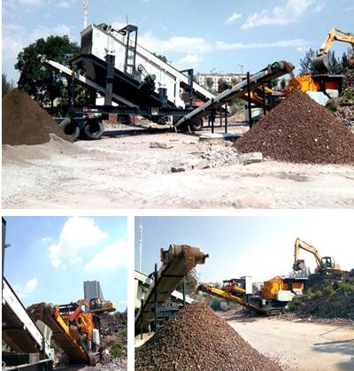 建筑垃圾移動破碎站